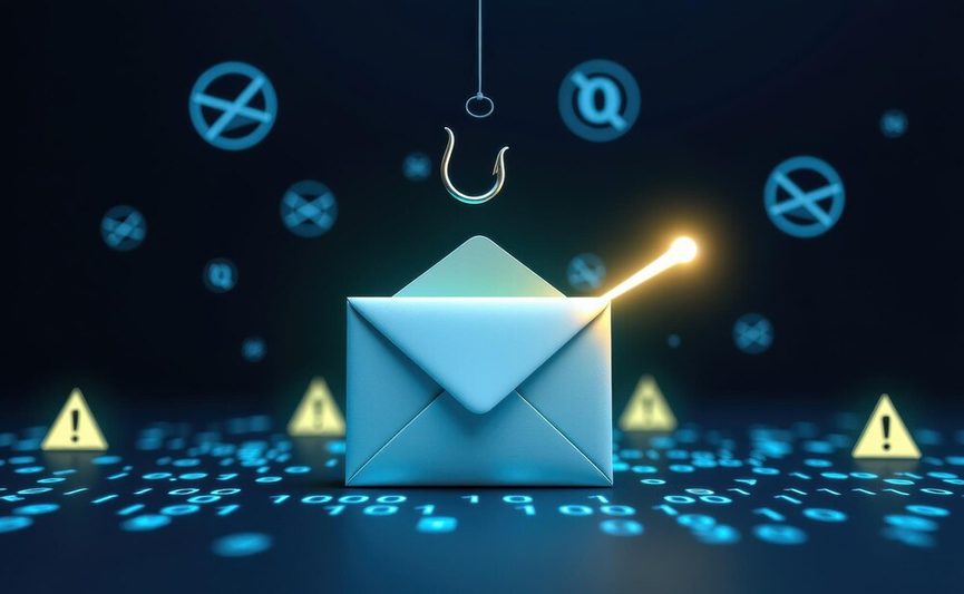 Capture d'écran annotée montrant les éléments suspects d'un email frauduleux ciblant les admins Salesforce